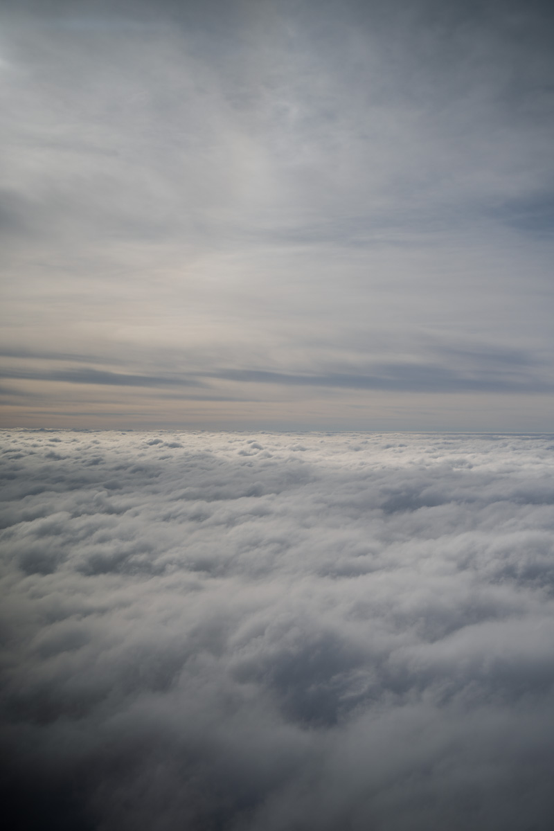cloud tops as seen from an airplane