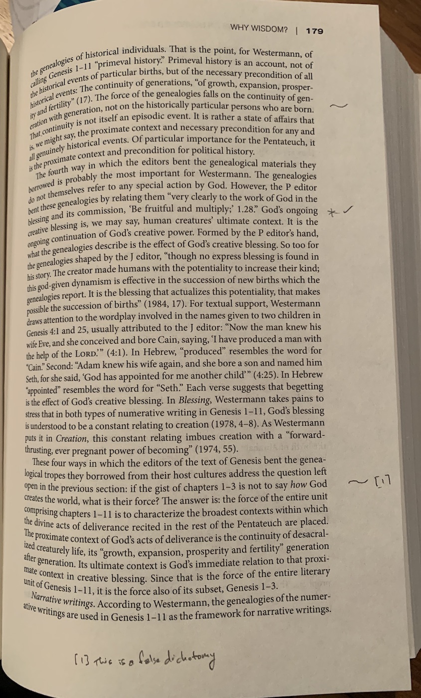 a picture of page 177 of my copy of David H. Kelsey’s Eccentric Existence