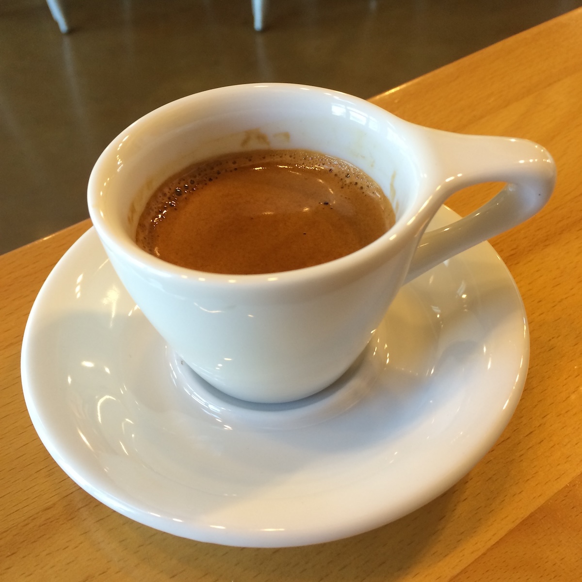 One of those cups of free espresso